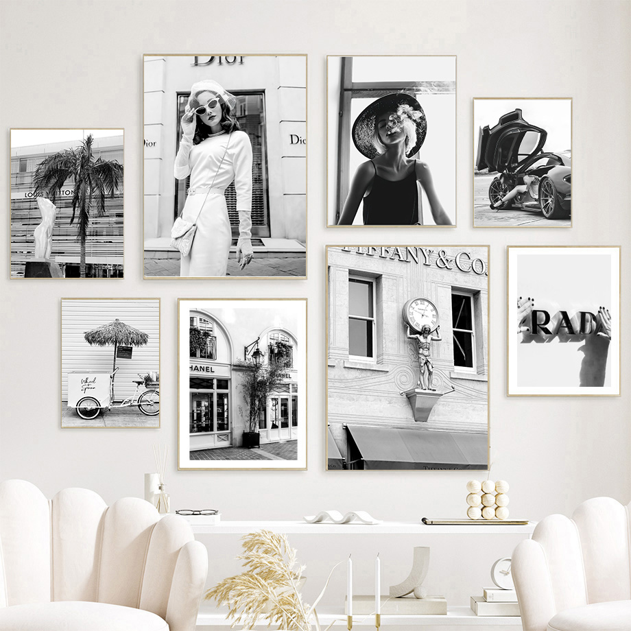 Photography Black And White - لوحة فنية جدارية جديدة على شكل