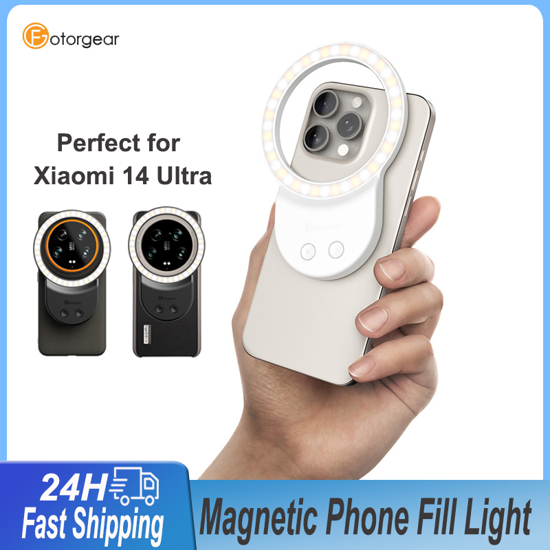 Photography Xiaomi 14 Ultra - ضوء ملء مغناطيسي من Fotorgear لهاتف