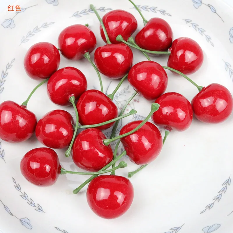 30 قطعة محاكاة الكرز وهمية الك - مراجعة Photography Food وسعره