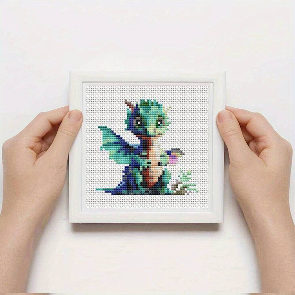 12 قطعة التنين عبر غرزة 11CT ا - مراجعة Photography Geometry وسعره