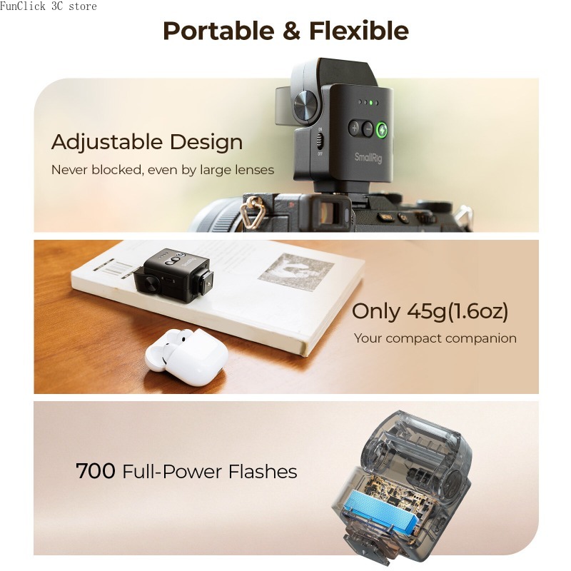 فلاش سبيدلايت صغير من SmallRig - مراجعة Speedlite Flash External وسعره
