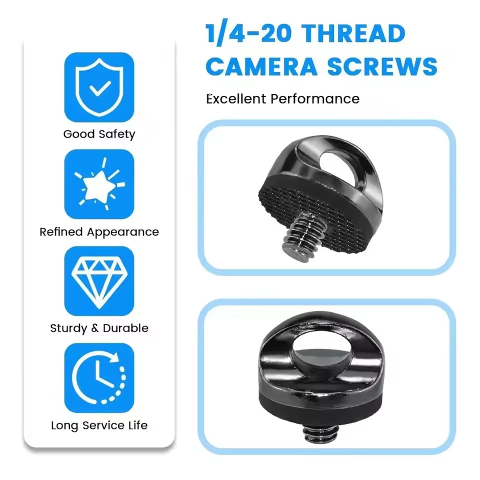 1-6 قطع برغي كاميرا عالمي مقاس - مراجعة Camera Wrist Strap وسعره