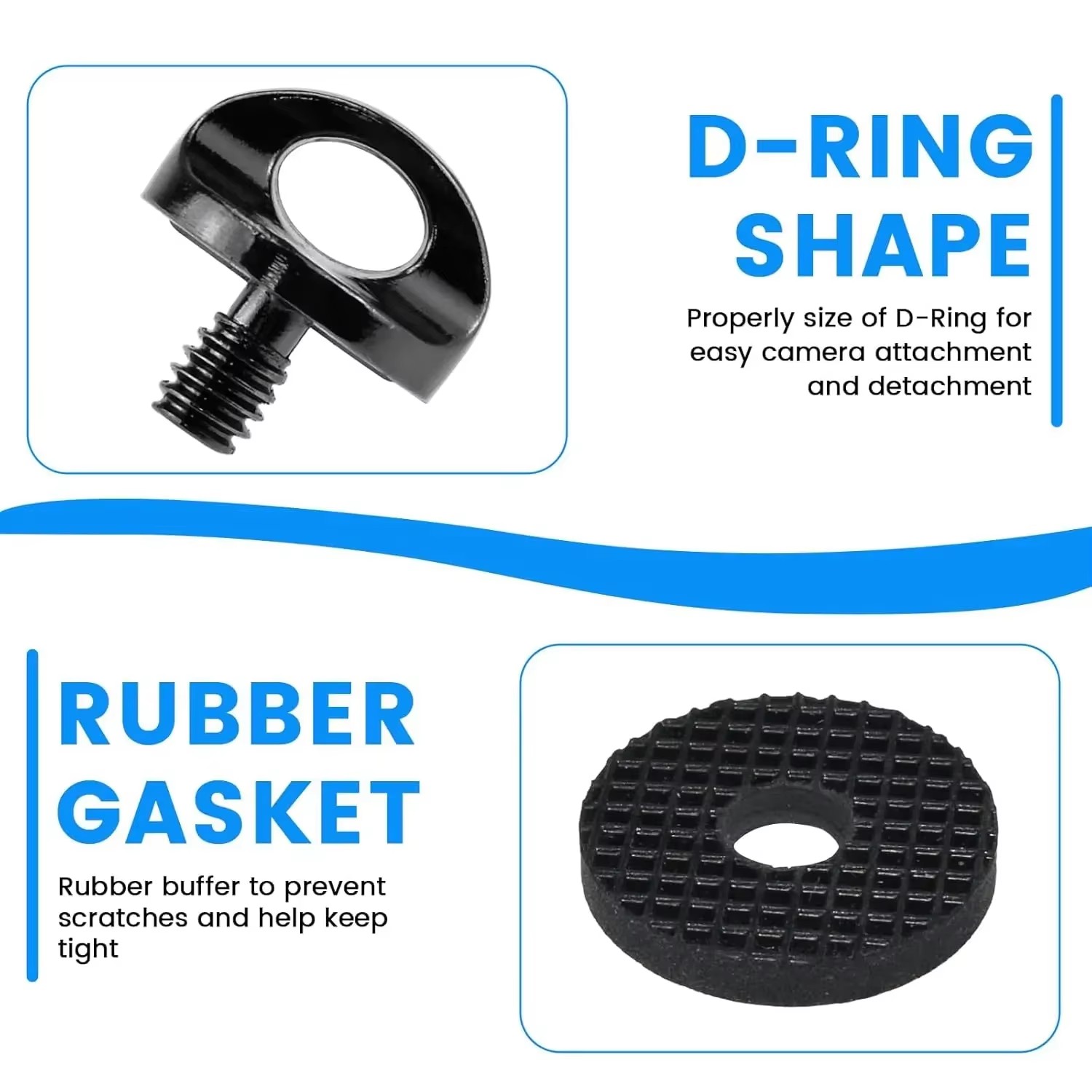 1-6 قطع برغي كاميرا عالمي مقاس - مراجعة Camera Wrist Strap وسعره