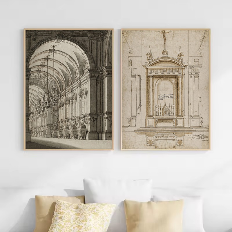 لوحة فنية جدارية قماشية بتصميم - مراجعة Photography Geometry وسعره