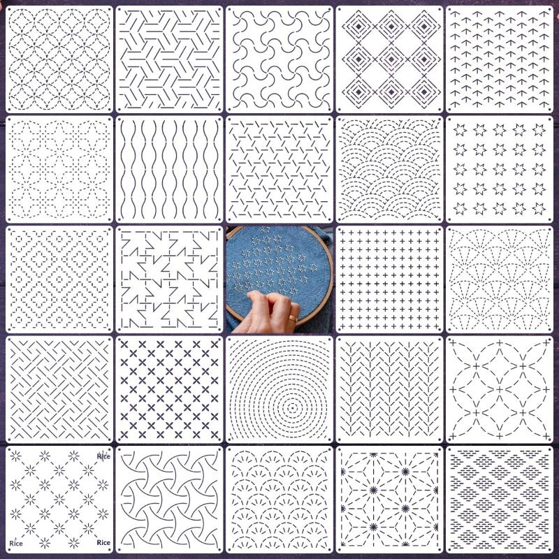 قوالب تطريز ساشيكو قابلة لإعاد - مراجعة Photography Geometry وسعره